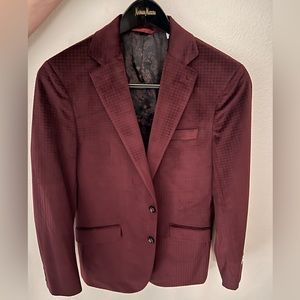 Robert Graham Burgundy Velour type Sports Coat size 40. New with tags